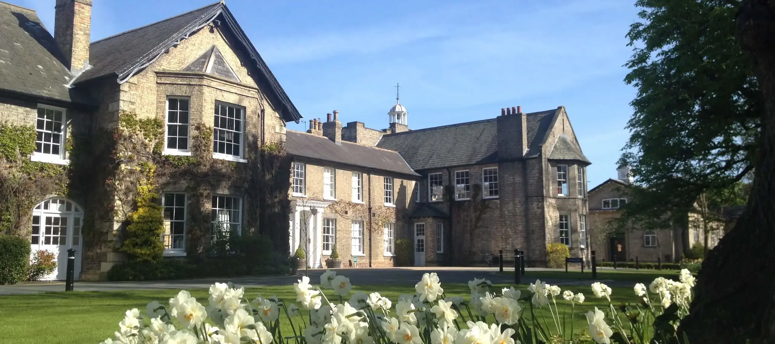 Pocklington School main building in spring