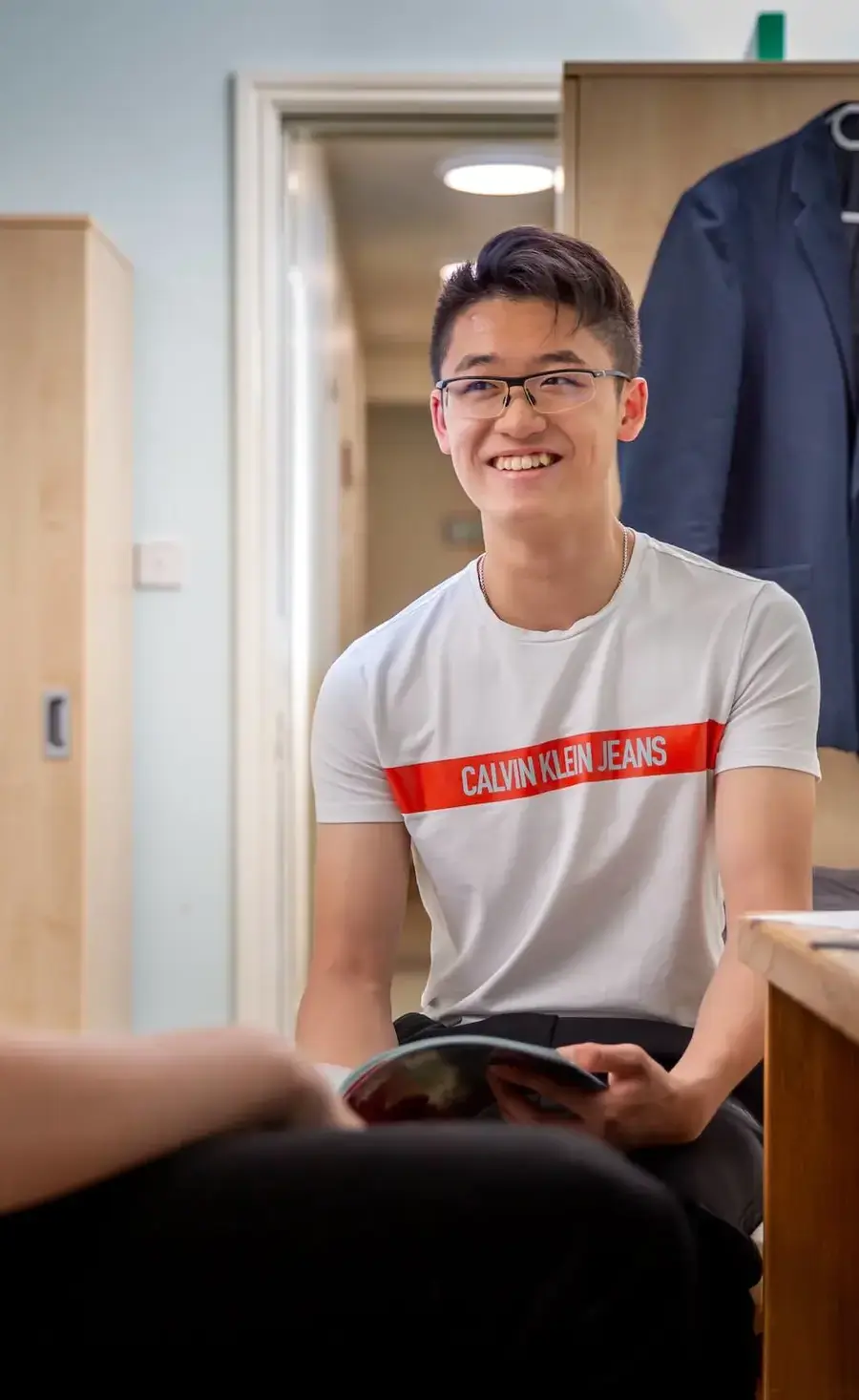 Boarding pupil in boarding house