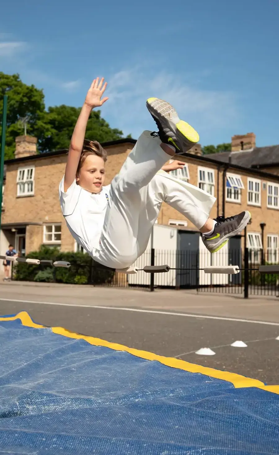 Pocklington Prep School pupil doing a high jump