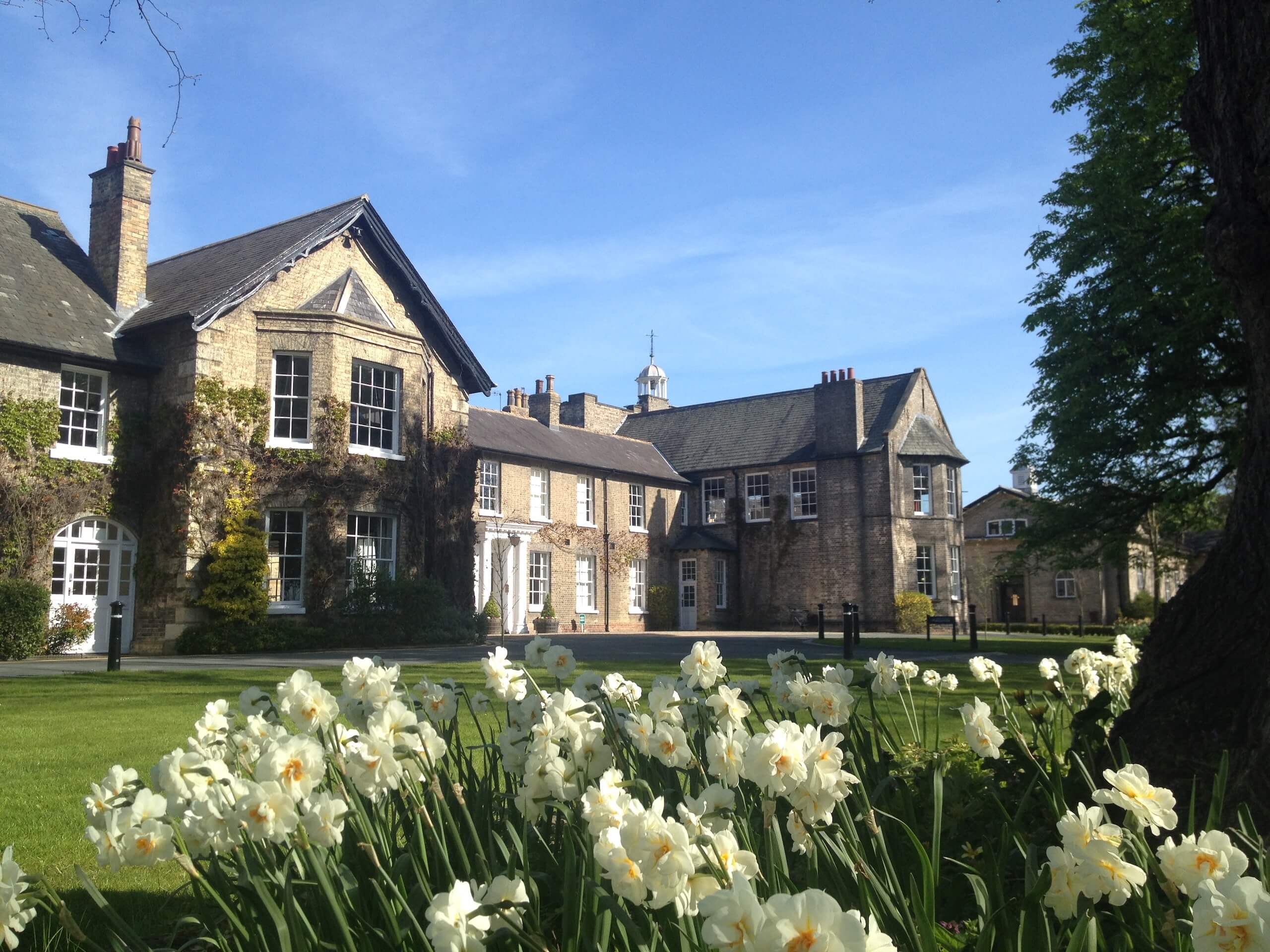 Pocklington School main building in spring