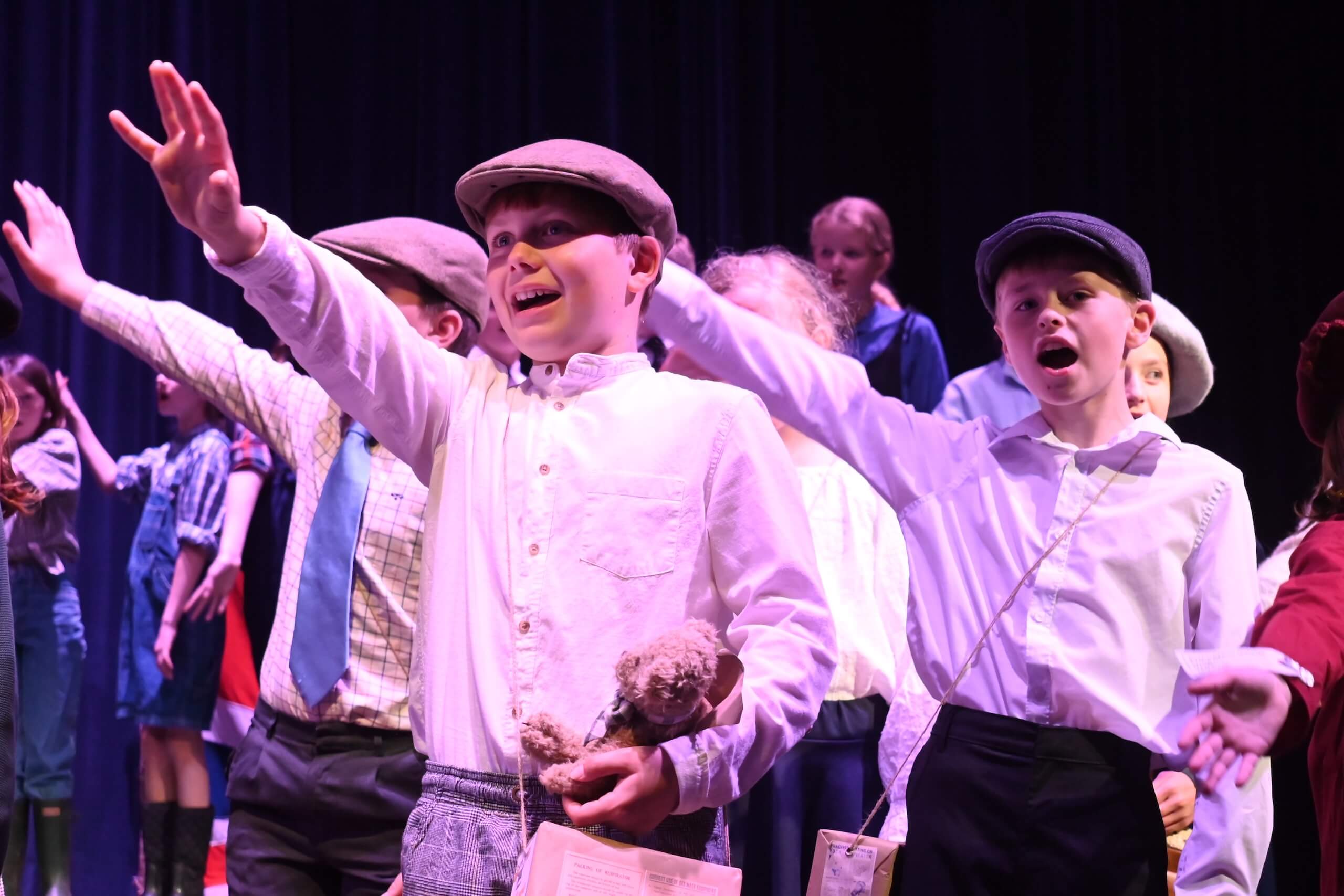 Pocklington Prep School pupils performing their production in the Tom Stoppard Theatre