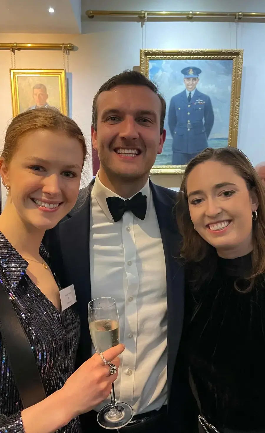 Three of the guests attending the OP London Dinner at the RAF Club